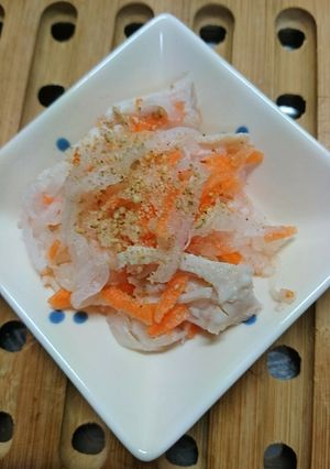 大根人参とサラダチキンの酢の物(^-^)-レシピのメイン写真