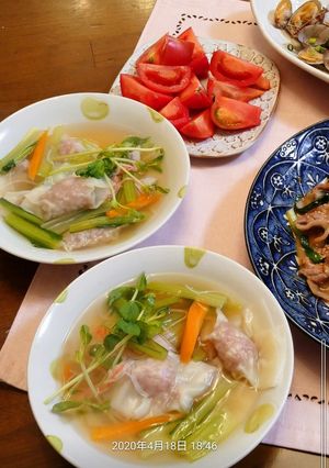 ワンタンスープ-レシピのメイン写真