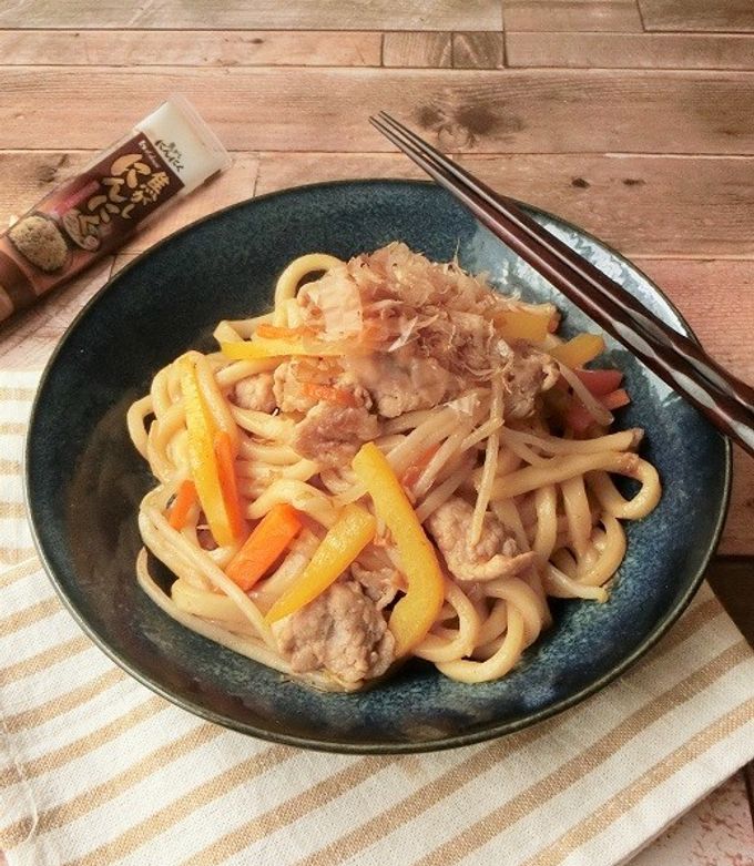 焦がしにんにく香る★焼きうどん-レシピのメイン写真