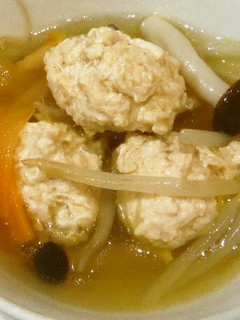 鶏ひき肉のつみれ中華スープ-レシピのメイン写真