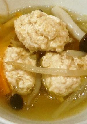 鶏ひき肉のつみれ中華スープ-レシピのメイン写真