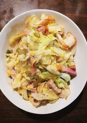 春きゃべつのノンドレ蒸し炒め-レシピのメイン写真