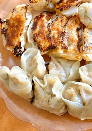 ＊筍とネギだけ餃子＊洋風トマト味♪-レシピのメイン写真
