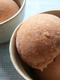 完熟桃のシャーベット♪-レシピのメイン写真