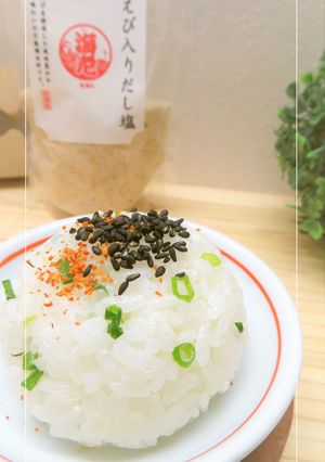 桜えび塩*葱*胡麻*七味のおむすび-レシピのメイン写真