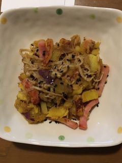 ホクホク美味しい!さつまいもえのき炒め-レシピのメイン写真