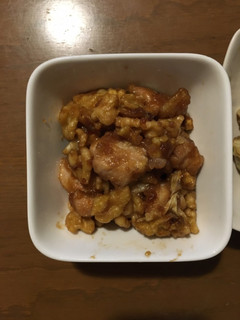 カリカリ!くるみと鶏肉の黒酢風炒め-レシピのメイン写真