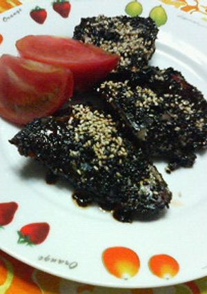 鯖ソテー✿焦げてないデス❀黒ゴマです✿-レシピのメイン写真