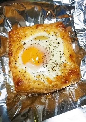 簡単！オーブンで厚揚げ豆腐＋卵＋マヨ-レシピのメイン写真