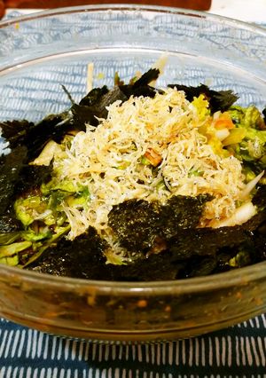 サニーレタス酢味噌もみ・熱々ジャコのせ-レシピのメイン写真