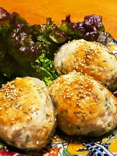 【簡単】蓮根つくね焼き-レシピのメイン写真