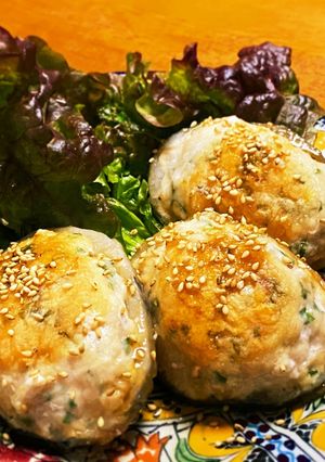 【簡単】蓮根つくね焼き-レシピのメイン写真
