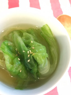 簡単時短☆レタススープ-レシピのメイン写真
