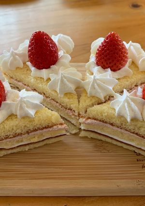 イチゴスペシャル　三角ケーキ-レシピのメイン写真