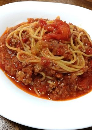 簡単　まぜまぜ　ミートソース　パスタ-レシピのメイン写真