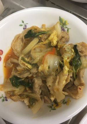 基本の豚キムチ炒め-レシピのメイン写真