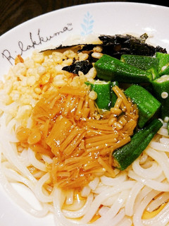 ズボラ飯♪なめ茸冷やしぶっかけうどん-レシピのメイン写真