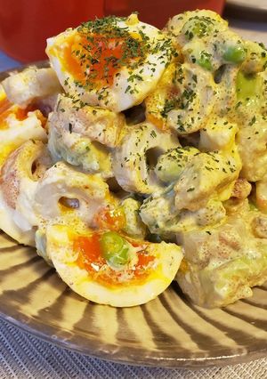 簡単おつまみ♪アボカド竹輪めんたいサラダ-レシピのメイン写真