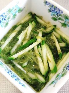 味付めかぶときゅうり和え-レシピのメイン写真