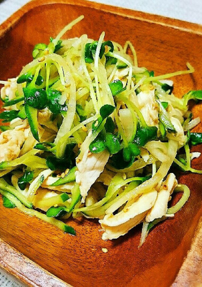 鶏ささみと野菜のあっさり中華サラダ-レシピのメイン写真