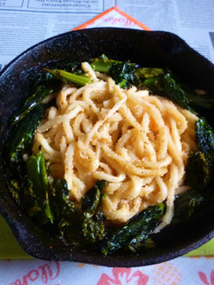 カーボロ・ネロ+辛子明太子焼きうどん-レシピのメイン写真
