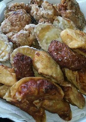 生姜ニンニク甘辛ダレの鶏肉の唐揚げ♪-レシピのメイン写真