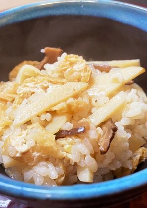 簡単!タケノコ炊き込みごはん!-レシピのメイン写真