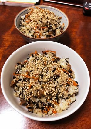 鶏肉と人参のひじきご飯-レシピのメイン写真