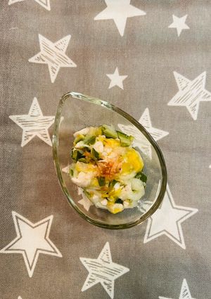 離乳食✩.*˚オクラと白菜のおかかのせ-レシピのメイン写真