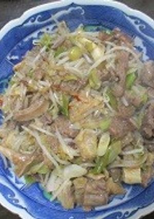 ビールもご飯も進む牛すじ中華風炒め-レシピのメイン写真