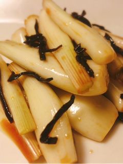 *エシャレットの塩昆布和え*-レシピのメイン写真