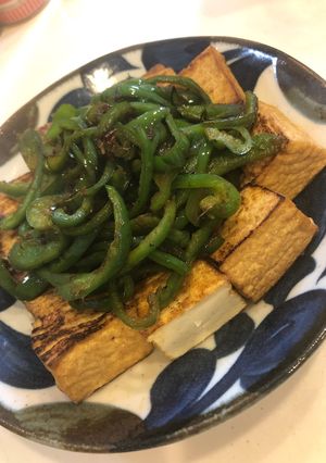 ピーマン厚揚げ醤油焼き-レシピのメイン写真