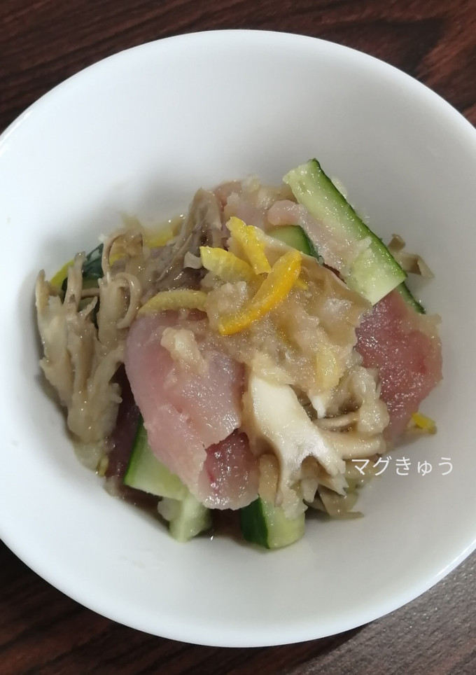 さっぱり涼味、マグロおろし和え-レシピのメイン写真