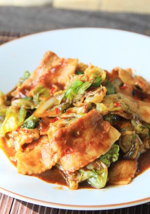 *豚ばらと春キャベツの蒸し焼き回鍋肉-レシピのメイン写真