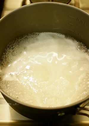 少量のごはんを鍋で炊く-レシピのメイン写真