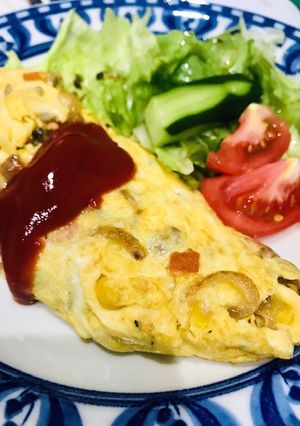 具だくさんオムレツ-レシピのメイン写真