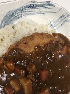 カレーライス白身魚フライをトッピング。-レシピのメイン写真