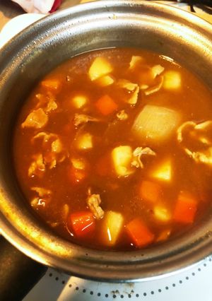 初心者　2人分　カレー（カレールウ2個）-レシピのメイン写真
