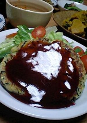 ズッキーニでお肉なしハンバーグ？-レシピのメイン写真