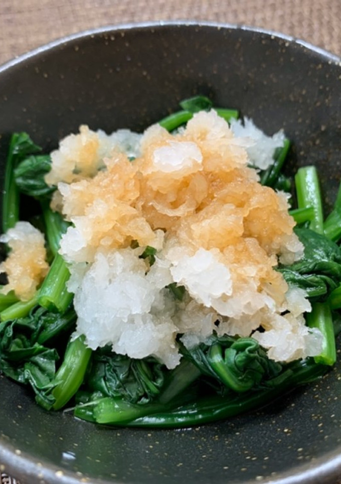 速攻副菜！ほうれん草のおろし和え＊-レシピのメイン写真
