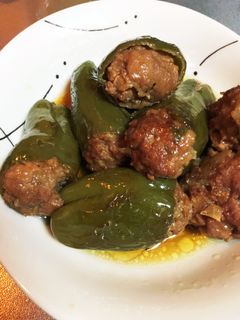 甘辛タレピーマンの肉詰め煮-レシピのメイン写真