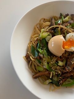 さんまとネギの和風パスタ-レシピのメイン写真