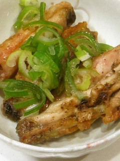 手羽中のネギめんつゆ(トースター)-レシピのメイン写真