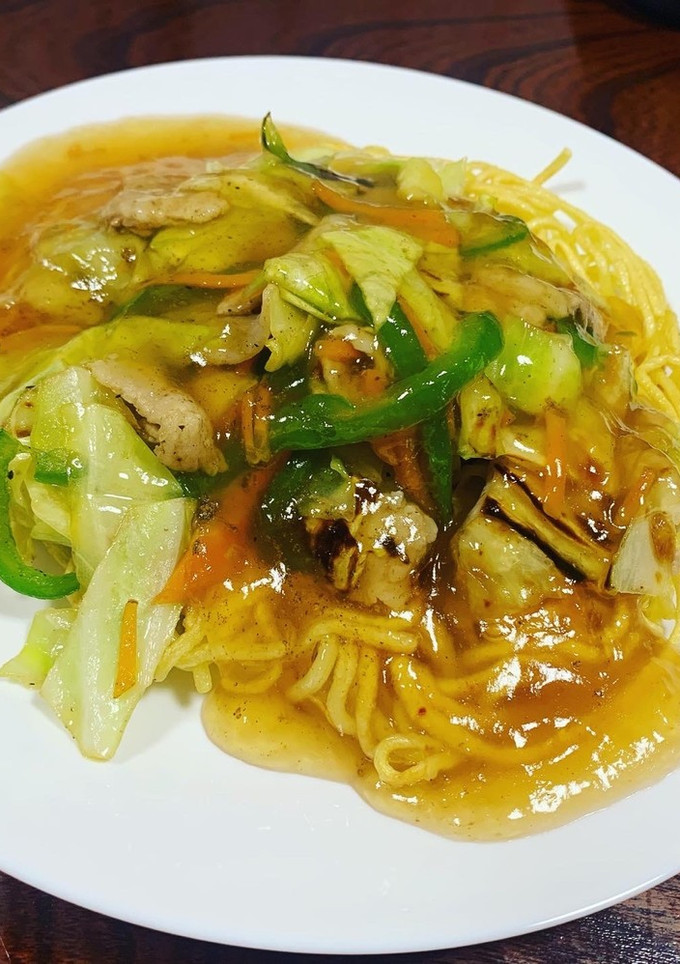 かつおだしのあんかけ焼きそば-レシピのメイン写真