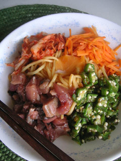 ピビン麺風マグロのづけの冷やし中華-レシピのメイン写真