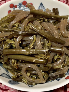 わらびとこんにゃくの煮物-レシピのメイン写真