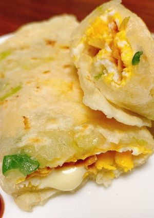 台湾朝食(ダンビン)台湾風クレープ-レシピのメイン写真