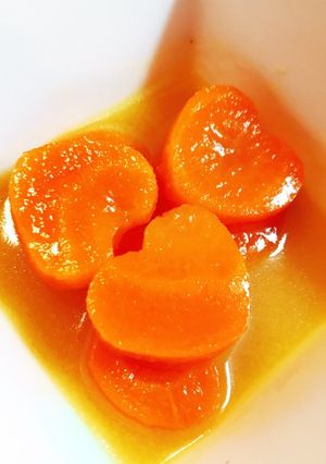 レンジで作る！ハートの人参グラッセ-レシピのメイン写真