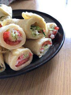 もちもち巻き巻き☆豆腐生地のブリトー-レシピのメイン写真
