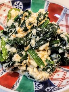 レンジで簡単!!甘めのほうれん草の白和え-レシピのメイン写真